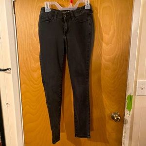 High rise skinny black jeans